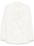 Eleventy двубортный блейзер, белый - фото