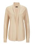 Вязаный кардиган Goldner, бежевый - фото