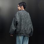 Kawasaki Кожаная куртка унисекс, Light Gray (Down) - фото 10