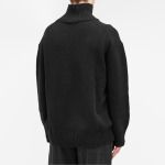 Свитер Pangaia Recycled Cashmere Knit Chunky Turtleneck, черный - фото 3