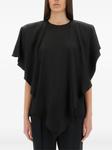 Блузка Stella McCartney с драпировкой, черный - фото