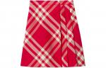 Детская юбка Burberry, красная - фото 2