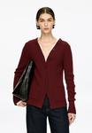 Кардиган ARKET Cardigan, Burgundy/Bordeaux - фото