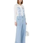 Майка Max Mara Nabil с принтом логотипа и пуговицами MaxMara, белый - фото 4