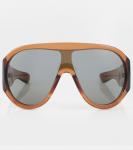 Солнцезащитные очки Scudo Shield Bottega Veneta, Brown-Brown-Grey - фото