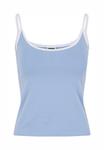 Топ Urban Classics CONTRAST BASIC 2-PACK, Powderblue White Blushedrose White/Light Blue - фото 9