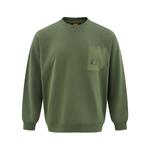 Свитшот мужской CAT, зеленый - фото