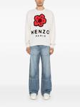 Kenzo свитер с цветком Боке, белый - фото 2