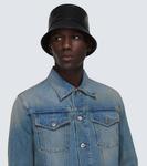 Кожаная шляпа-ведро Prada - фото 2