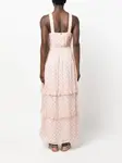 Платье макси с оборками Twinset, розовый - фото 4