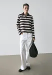 Полосатый джемпер Massimo Dutti, Dark Brown - фото 4