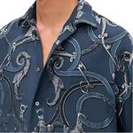 HERMES Мужская синяя рубашка - фото 6