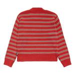 Топ Stussy Stripe Knit Crew 'Brick' - фото 2