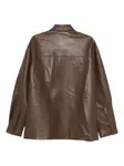 Рубашка с накладными карманами Nanushka, коричневый - фото 2