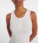 Топ Mansel из хлопковой смеси The Row, белый - фото 4