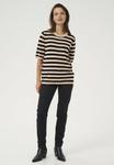Футболка Kaffe LIZZA STRIPED, Smoke Gray Black Deep Stripe/Black - фото 2