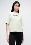 Футболка OFF-WHITE BOOKISH FLOWERS BOXY TEE, Green - фото 7