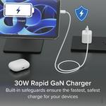 Зарядное устройство Plugable 30W GaN USB-C Wall Charger (White, 3-Pack) PS-30C1W-3X - фото 5