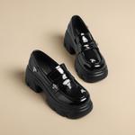 Лоферы женские черный Zhr - фото 7