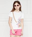 Футболка детская Guess Regular Fit с рисунком, белый - фото 3