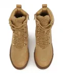 Утепленные замшевые ботинки Kazar, бежевый - фото 4