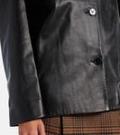 Кожаный блейзер Opus Nour Hammour, черный - фото 5