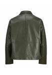 Куртка Jack & Jones Leather jacket, Mountain View/Green - фото 7