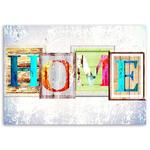 Картины на холсте Feeby Home Inschrift Bunt, красочный - фото 3