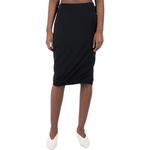 Юбка миди с драпировкой JIL SANDER, черный - фото 2