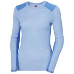 Футболка с длинным рукавом Helly Hansen Lifa Merino Midweight Crew, синий - фото 3