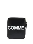 Кошелек на молнии с логотипом Comme Des Garçons Wallet, черный - фото 2
