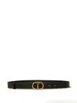 Ремень со стразами TWINSET, черный - фото