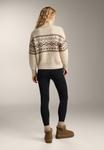 Джемпер OYSHO JACQUARD KNIT HIGH-NECK, Stone - фото 3