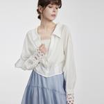 Рубашка женская Lapel Moderate ELLE, белый - фото 4