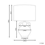 Настольная лампа Beliani, 32x32x46 см, белый - фото 3