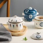 Боул Kawasimaya, stew pot 500ml (midnight) with spoon - фото 5