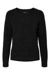 Свитер мягкой вязки с круглым вырезом Vero Moda, черный - фото 4