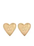 Серьги-клипсы в форме сердца DOLCE & GABBANA, золотой - фото