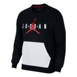 Толстовка Air Jordan Large Logo Casual Sports Round Neck Pullover Black, черный - фото