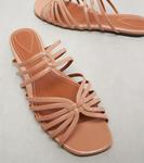 Сандалии из лакированной кожи Aura Zimmermann, Peach - фото 5