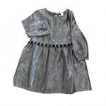 Платье для девочки в серебристом металлике Hatley - фото