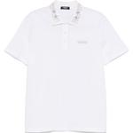 Поло с вышитым логотипом VERSACE, белый - фото 3