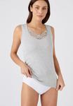 Топ Damart AVEC GUIPURE , Heather Gray/Grey - фото