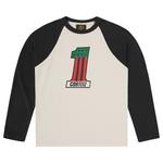 Лонгслив Corteiz Number 1 Raglan Long-Sleeve, Black - фото