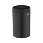 Круглая стеклянная подставка для зубных щеток на столешнице Roca для отелей, матовый черный - фото