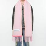 Шарф с бахромой и логотипом Acne Studios - фото 2
