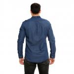 Рубашка цвета индиго Gant, синий - фото 3