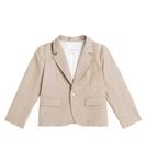 Льняной и хлопковый блейзер Aristide Bonpoint, Praline - фото
