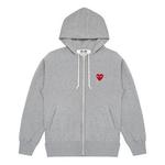 Свитер zip hooded jacket 'grey' Comme Des Garcons Play, серый - фото