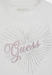 Топ Guess LOGO STRASS, Weiß/White - фото 3